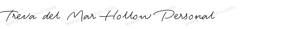 Treva del Mar Hollow Personal Use Only字体转换